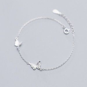 NEW 925 Sterling Silver Butterfly Bracelet G